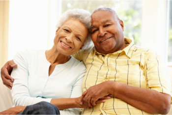 happy elderly couple